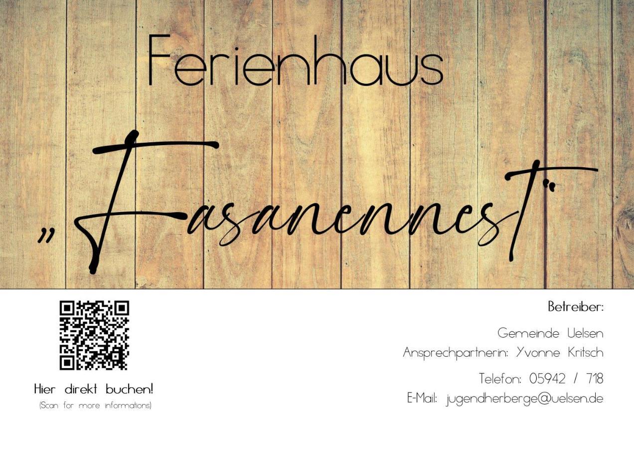 Ferienhaus Fasanennest Uelsen Kültér fotó